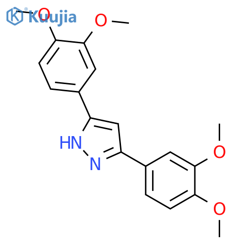 3,5-bis(3,4-dimethoxyphenyl)-1H-pyrazole structure