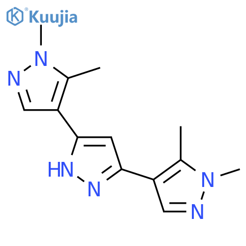 4-5-(1,5-dimethyl-1H-pyrazol-4-yl)-1H-pyrazol-3-yl-1,5-dimethyl-1H-pyrazole structure