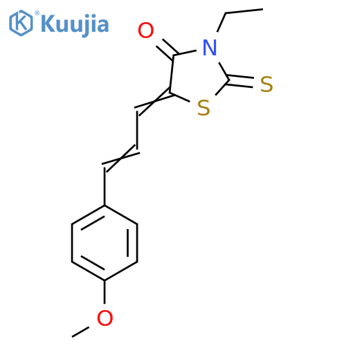 3-Ethyl-5-[3-(4-methoxyphenyl)prop-2-enylidene]-2-sulfanylidene-1,3-thiazolidin-4-one structure