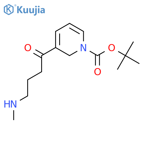 N-Boc-4-(methylamino)-1-(3-pyridyl)-1-butanone structure