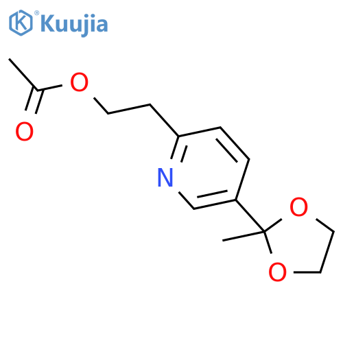 5-(2-Methyl-1,3-dioxolan-2-yl)-2-pyridineethanol Acetate structure