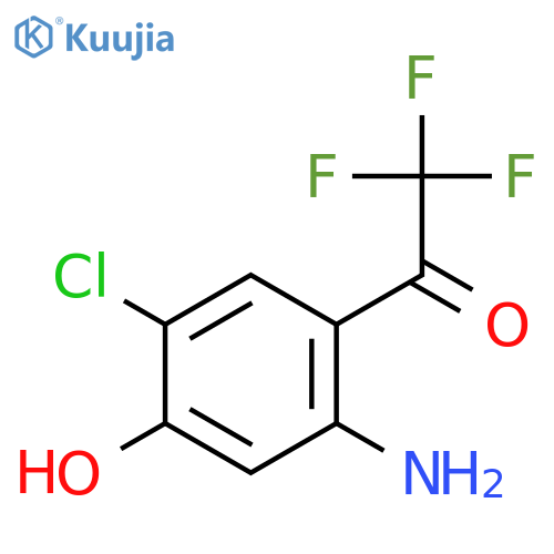 2-Trifluoroacetyl-4-chloro-5-hydroxyaniline structure