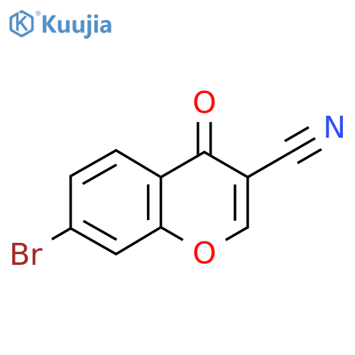 7-Bromo-4-oxo-4H-chromene-3-carbonitrile structure