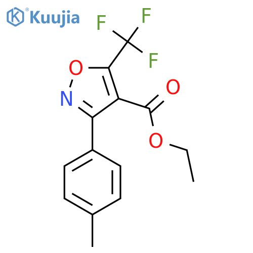 Ethyl 5-(trifluoromethyl)-3-p-tolylisoxazole-4-carboxylate structure