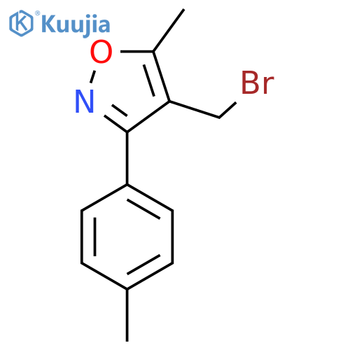 4-(Bromomethyl)-5-methyl-3-p-tolylisoxazole structure