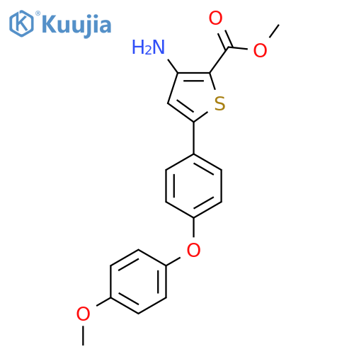 Methyl 5-(4-(4-methoxyphenoxy)phenyl)-3-aminothiophene-2-carboxylate structure