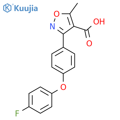 3-(4-(4-Fluorophenoxy)phenyl)-5-methylisoxazole-4-carboxylic acid structure