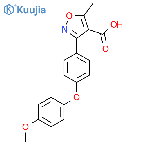 3-(4-(4-Methoxyphenoxy)phenyl)-5-methylisoxazole-4-carboxylic acid structure