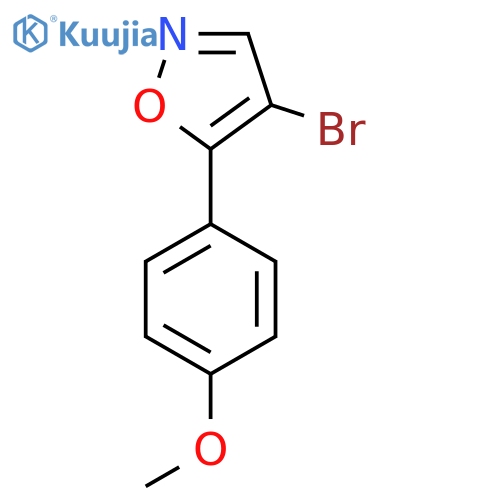 4-Bromo-5-(4-methoxyphenyl)isoxazole structure