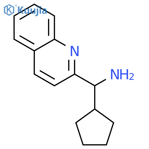 Cyclopentyl(quinolin-2-yl)methanamine structure