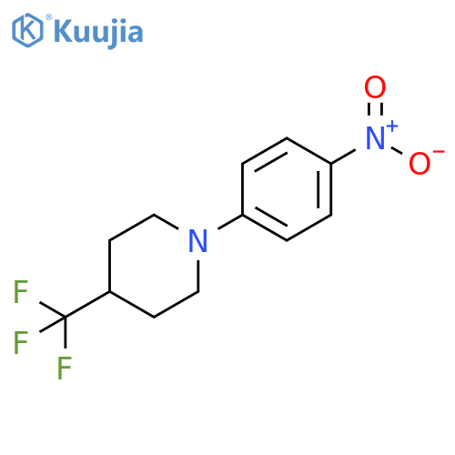 1-(4-nitrophenyl)-4-(trifluoromethyl)piperidine structure
