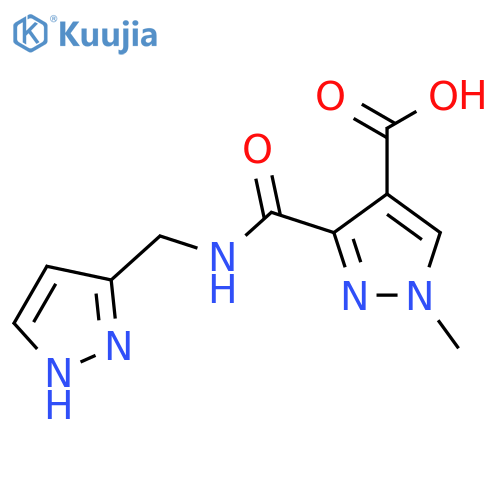 <br>1-Methyl-3-[(2H-pyrazol-3-ylmethyl)-carbamoyl]-1H-pyrazole-4-carboxylic aci d structure