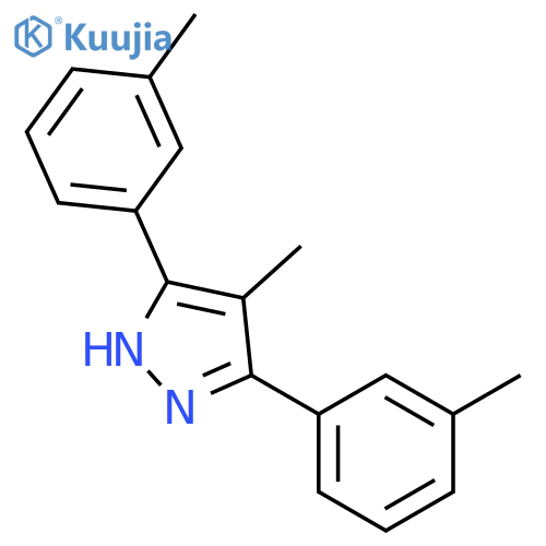 4-methyl-3,5-bis(3-methylphenyl)-1H-pyrazole structure