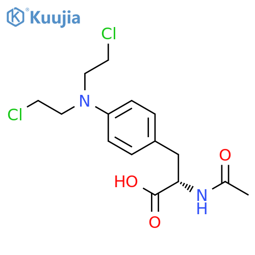 Phenylalanine, N-acetyl-4-[bis(2-chloroethyl)amino]- structure