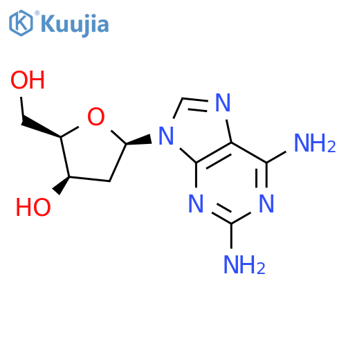 9H-Purine-2,6-diamine,9-(2-deoxy-b-D-threo-pentofuranosyl)- structure