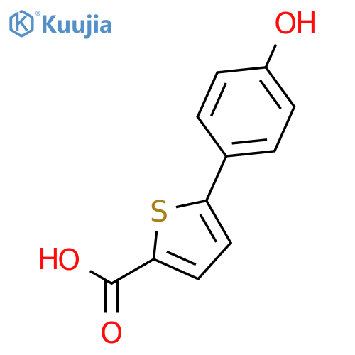 5-(4-Hydroxyphenyl)thiophene-2-carboxylic Acid structure
