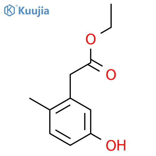 Ethyl 5-hydroxy-2-methylphenylacetate structure