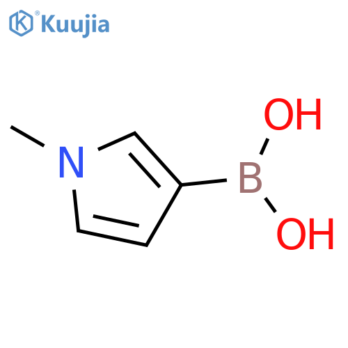 (1-Methyl-1H-pyrrol-3-YL)boronic acid structure