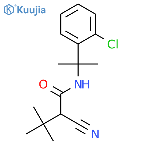 Butanamide, N-[1-(2-chlorophenyl)-1-methylethyl]-2-cyano-3,3-dimethyl- structure