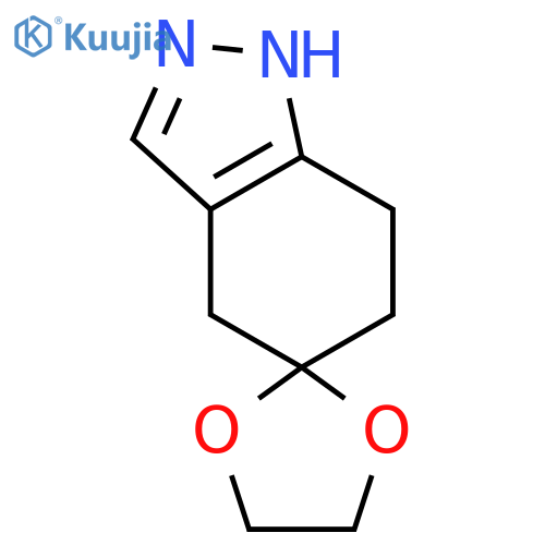 1',4',6',7'-Tetrahydrospiro[1,3-dioxolane-2,5'-indazole] structure