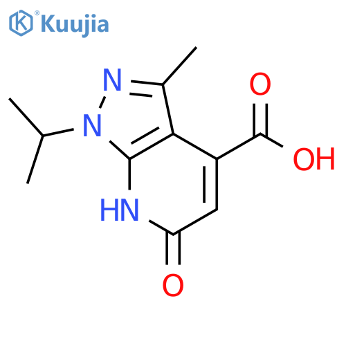 1-Isopropyl-3-methyl-6-oxo-6,7-dihydro-1H-pyrazolo3,4-bpyridine-4-carboxylic Acid structure
