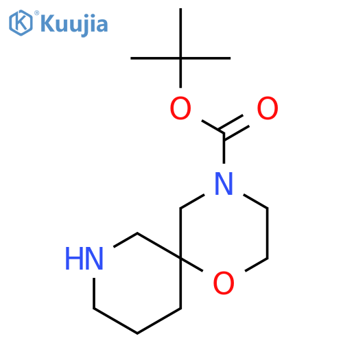 tert-butyl 1-oxa-4,8-diazaspiro[5.5]undecane-4-carboxylate structure