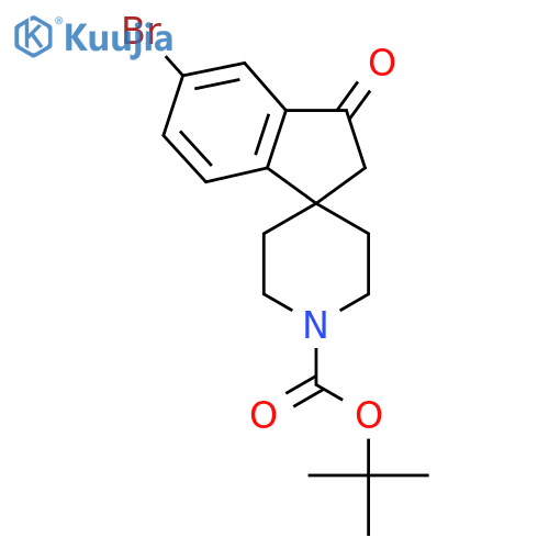 tert-Butyl 5-Bromo-3-oxospiro2H-indene-1,4'-piperidine-1'-carboxylate structure