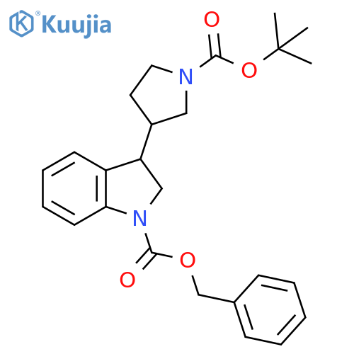 Benzyl 3-(1-(Tert-Butoxycarbonyl)Pyrrolidin-3-Yl)Indoline-1-Carboxylate structure
