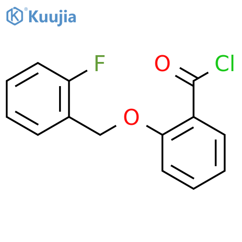 2-(2-Fluorobenzyl)oxybenzoyl Chloride structure