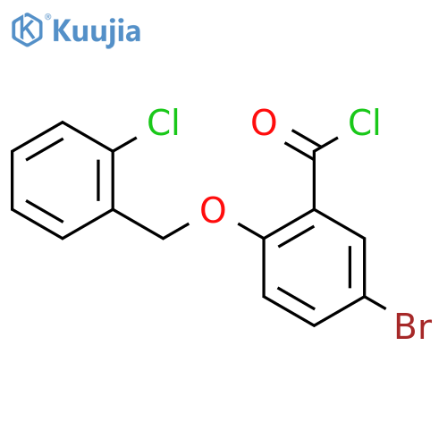 5-Bromo-2-(2-chlorobenzyl)oxybenzoyl Chloride structure