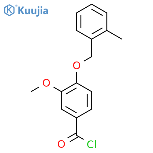 3-Methoxy-4-(2-methylbenzyl)oxybenzoyl Chloride structure
