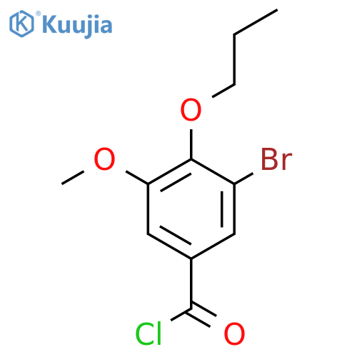 3-Bromo-5-methoxy-4-propoxybenzoyl chloride structure