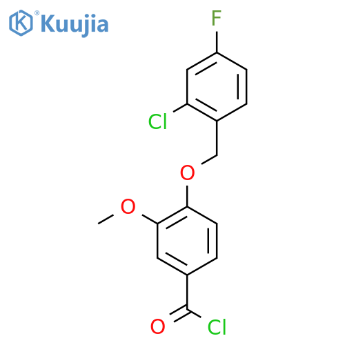 4-(2-Chloro-4-fluorobenzyl)oxy-3-methoxybenzoyl Chloride structure