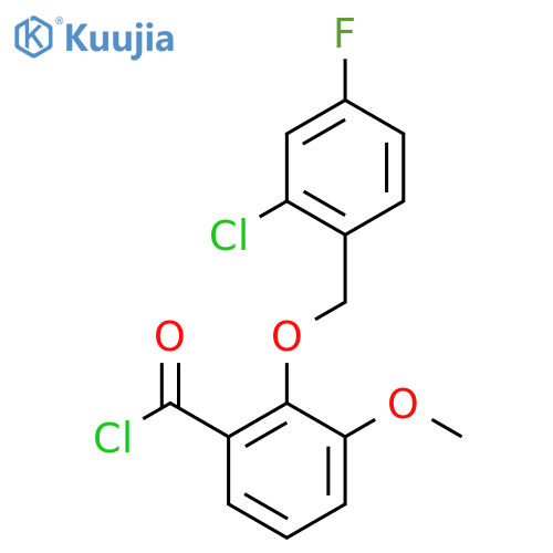 2-(2-Chloro-4-fluorobenzyl)oxy-3-methoxybenzoyl Chloride structure