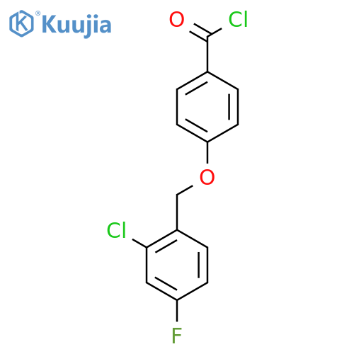 4-(2-Chloro-4-fluorobenzyl)oxybenzoyl Chloride structure