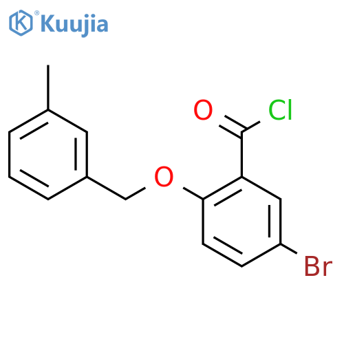5-Bromo-2-(3-methylbenzyl)oxybenzoyl Chloride structure