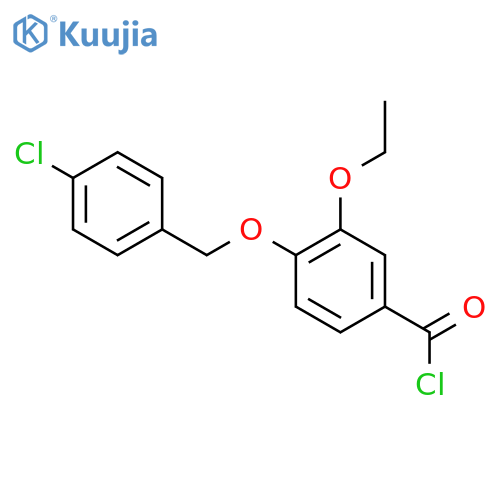 4-(4-Chlorobenzyl)oxy-3-ethoxybenzoyl chloride structure