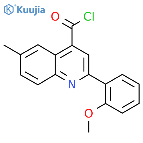 2-(2-Methoxyphenyl)-6-methylquinoline-4-carbonyl chloride structure