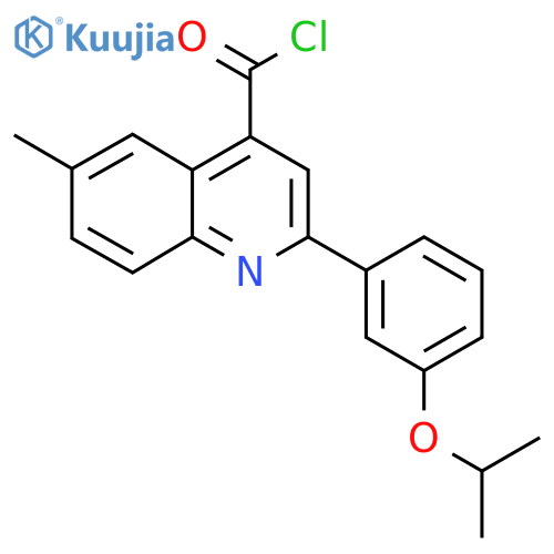 2-(3-Isopropoxyphenyl)-6-methylquinoline-4-carbonyl chloride structure