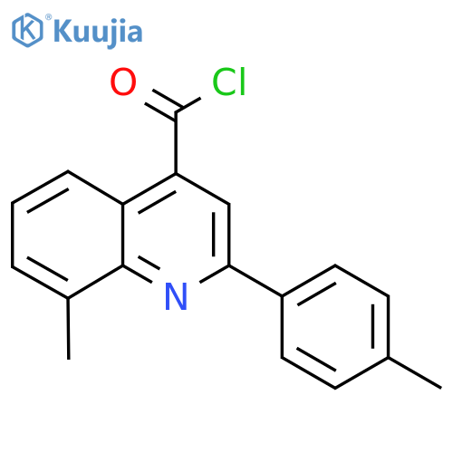 8-Methyl-2-(4-methylphenyl)quinoline-4-carbonyl chloride structure