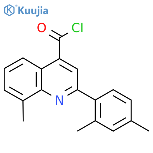 2-(2,4-Dimethylphenyl)-8-methylquinoline-4-carbonyl chloride structure