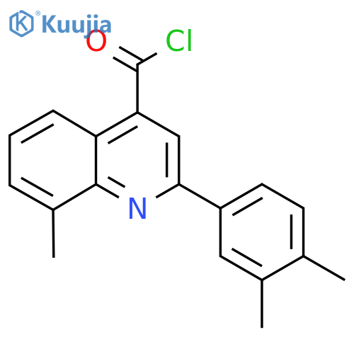 2-(3,4-Dimethylphenyl)-8-methylquinoline-4-carbonyl chloride structure