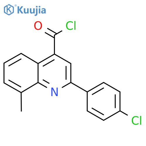 2-(4-Chlorophenyl)-8-methylquinoline-4-carbonyl chloride structure