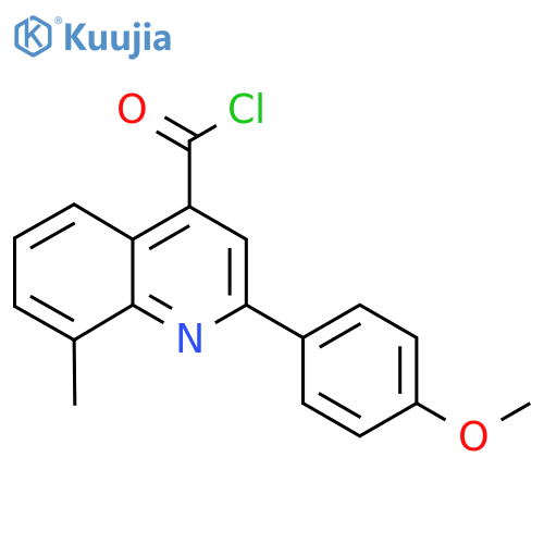 2-(4-Methoxyphenyl)-8-methylquinoline-4-carbonyl chloride structure