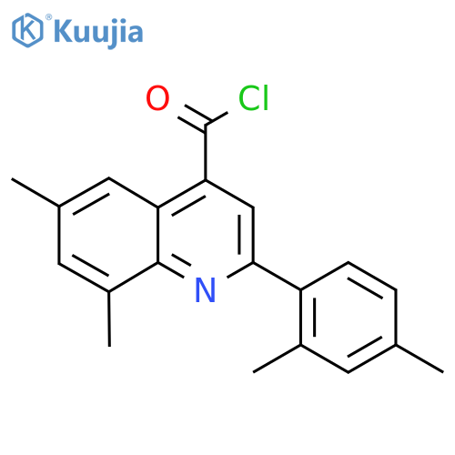 2-(2,4-Dimethylphenyl)-6,8-dimethylquinoline-4-carbonyl chloride structure