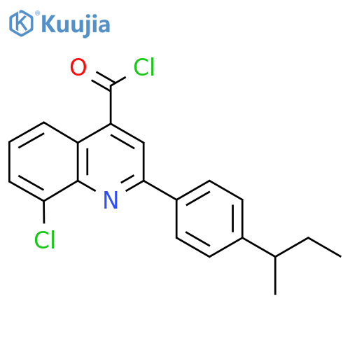 2-(4-Sec-butylphenyl)-8-chloroquinoline-4-carbonyl chloride structure