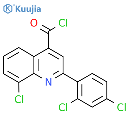 8-Chloro-2-(2,4-dichlorophenyl)quinoline-4-carbonyl chloride structure