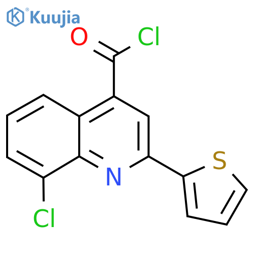 8-Chloro-2-(2-thienyl)quinoline-4-carbonyl chloride structure