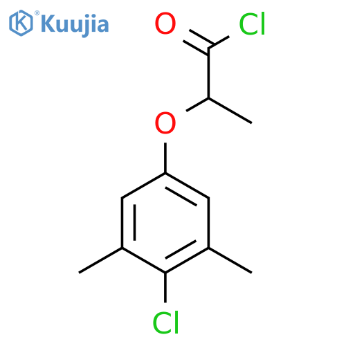 2-(4-Chloro-3,5-dimethylphenoxy)propanoyl chloride structure