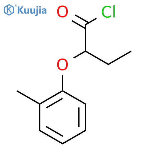 2-(2-Methylphenoxy)butanoyl chloride structure